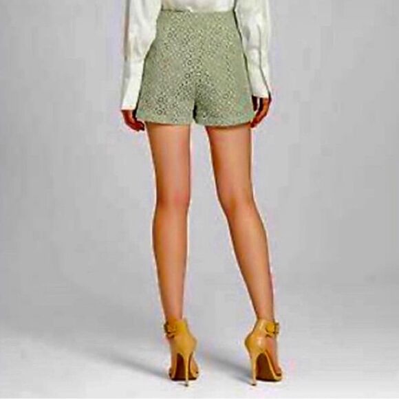 Victoria Beckham Mint Green Eyelet Shorts size 4 - Picture 8 of 10